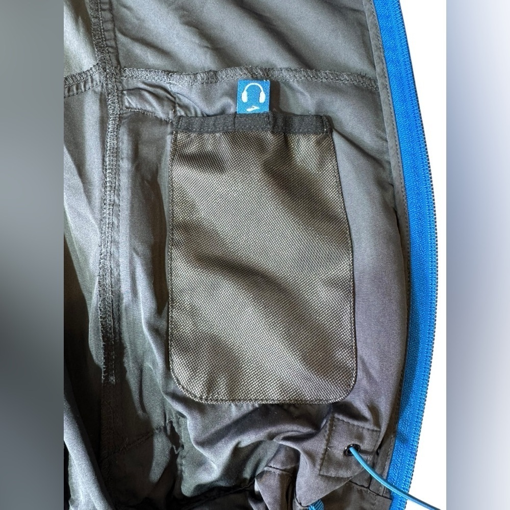 Brooks Shelter Tech Running Jacket Gray Blue Breathable Small Unisex - Picture 13 of 13